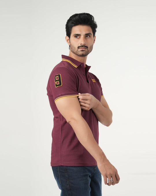 Eminent Men's Half Sleeves Polo T-Shirt - Tawny Port, Men's T-Shirts & Polos, Eminent, Chase Value