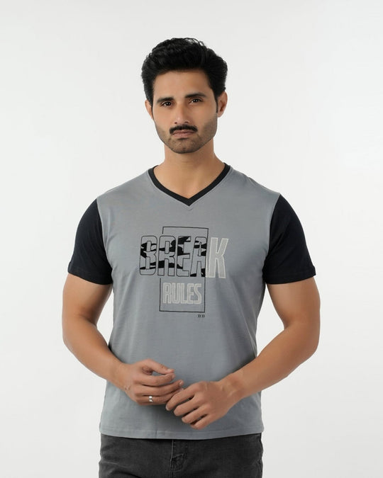 Eminent Men's Half Sleeves T-Shirt - Light Grey, Men's T-Shirts & Polos, Eminent, Chase Value