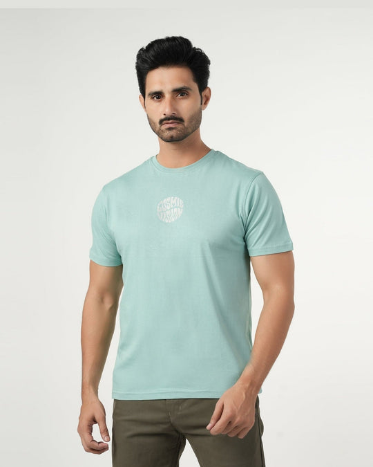Eminent Men's Half Sleeves Round Neck T-Shirt - Cyan, Men's T-Shirts & Polos, Eminent, Chase Value