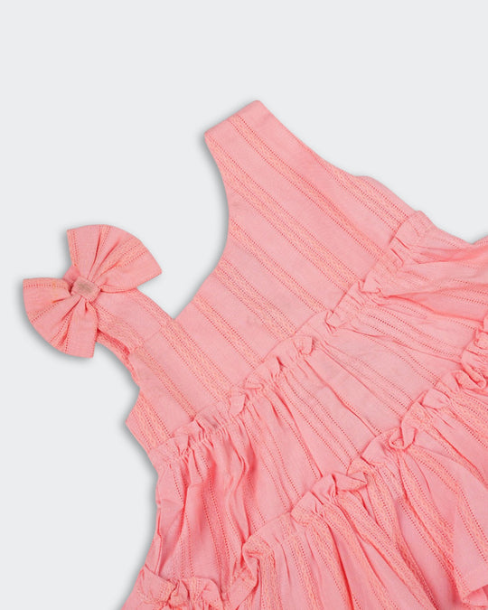 Newborn Girls' Textured Frock