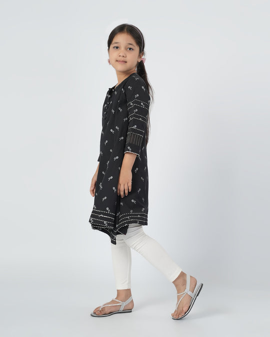 Eminent Girls Frock - Black