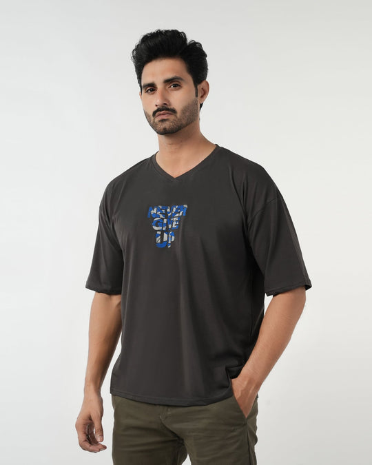 Eminent Men's Half Sleeves T-Shirt - Charcoal, Men's T-Shirts & Polos, Eminent, Chase Value