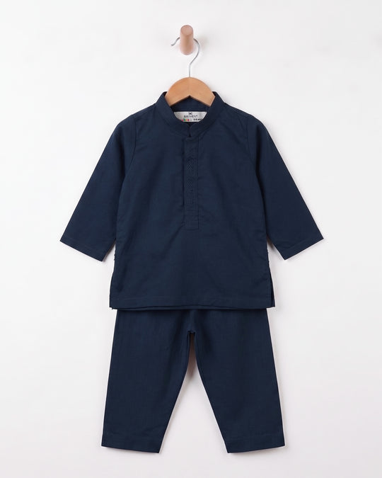 Newborn Boys' Embroidered Shalwar Kameez