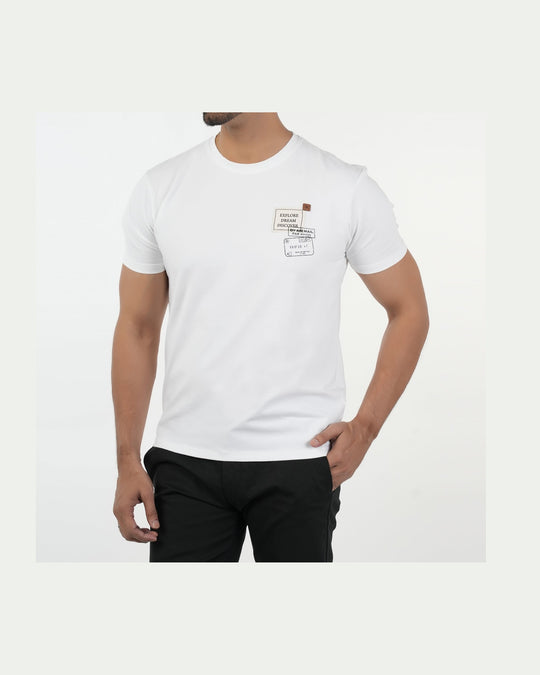 Eminent Men's Half Sleeves T-Shirt - White, Men's T-Shirts & Polos, Eminent, Chase Value