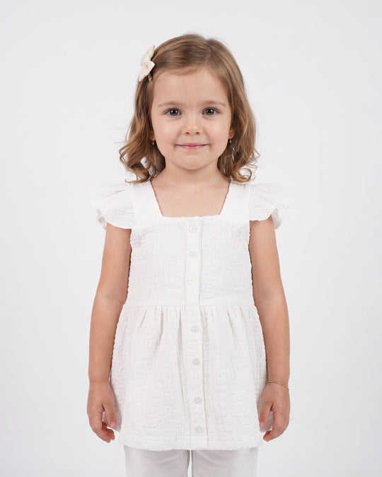 Solid Textured Frock