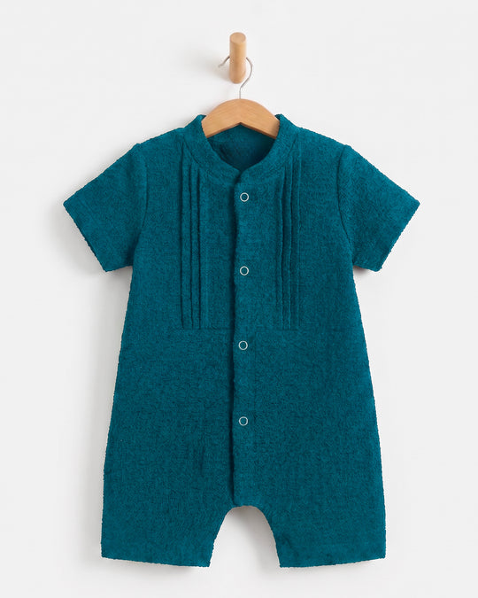 Newborn Boys' Seersucker Romper