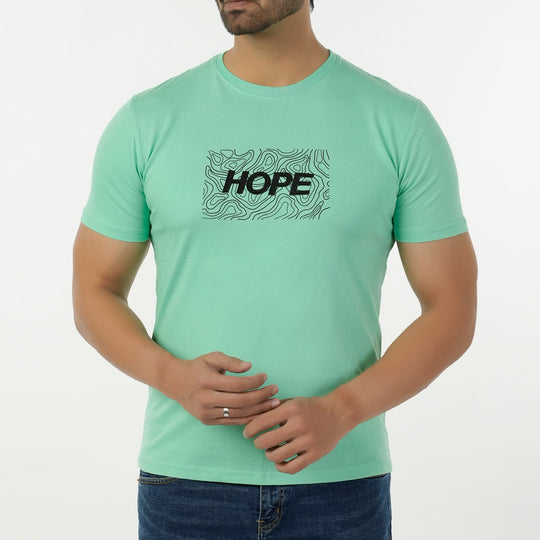 Eminent Men's Round Neck Half Sleeves Printed T-Shirt - Spring Bud, Men's T-Shirts & Polos, Eminent, Chase Value