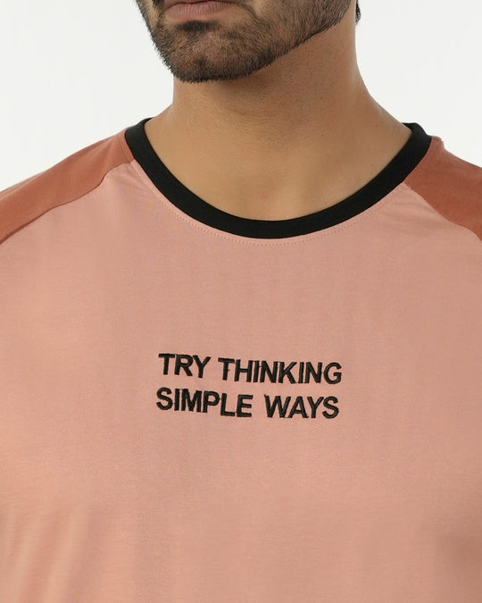 Eminent Men's Round Neck Half Sleeves Printed T-Shirt - Brown, Men's T-Shirts & Polos, Eminent, Chase Value