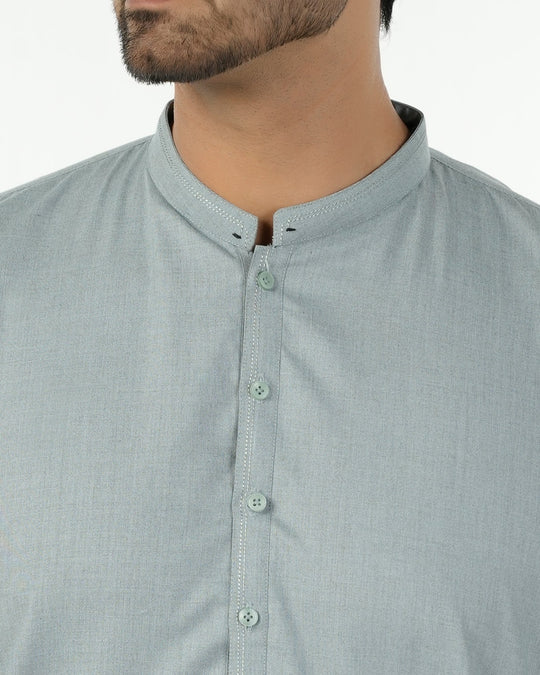 Eminent Men's Trim Fit Shalwar Suit - Aqua, Men's Shalwar Kameez, Eminent, Chase Value