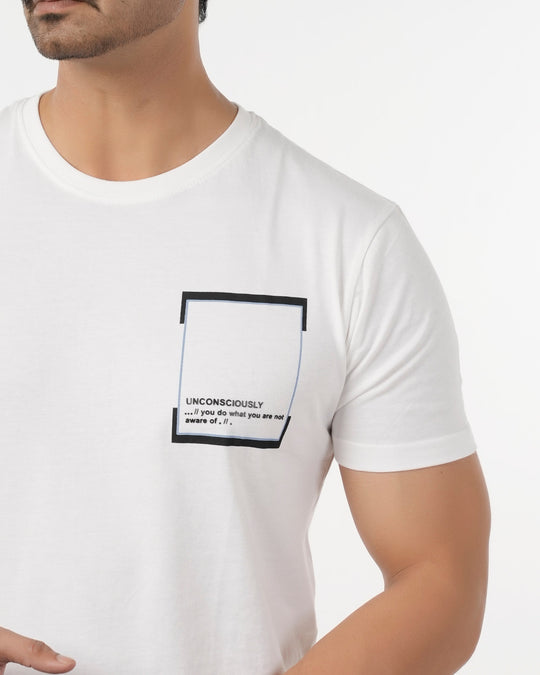 Eminent Men's Round Neck Half Sleeves T-Shirt - White, Men's T-Shirts & Polos, Eminent, Chase Value