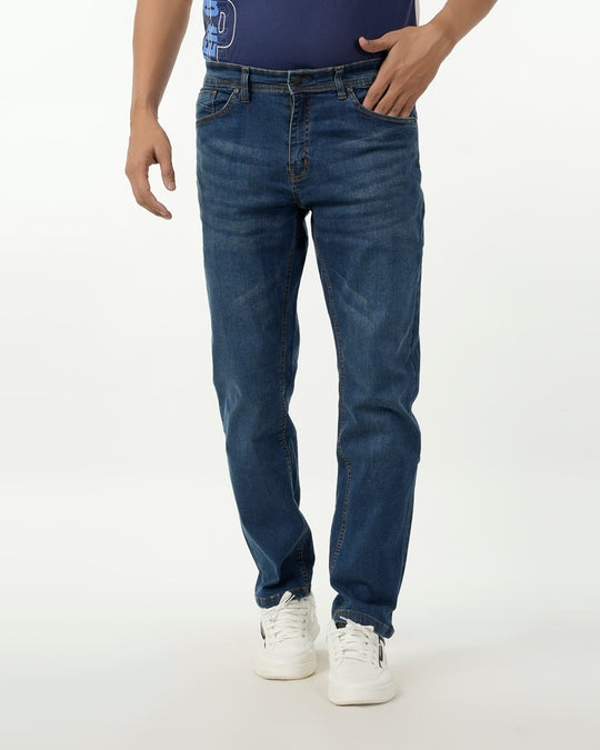 Eminent Men's Denim Regular Fit Pant - Mid Blue, Men's Casual Pants & Jeans, Eminent, Chase Value