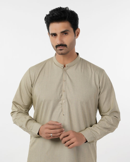 Eminent Men's Trim Fit Shalwar Suit - Fawn, Men's Shalwar Kameez, Eminent, Chase Value