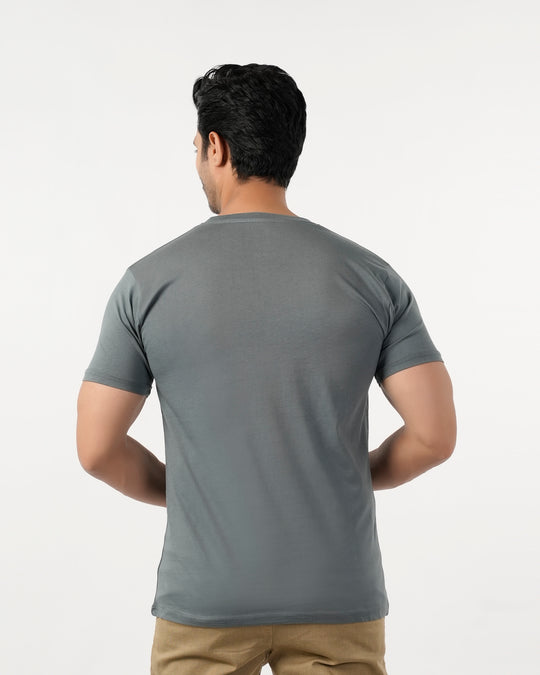 Eminent Men's Half Sleeves Round Neck T-Shirt - Stormy Wea