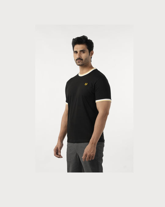 Eminent Men's Half Sleeves T-Shirt - Black