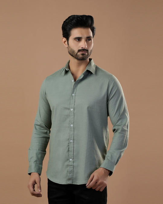 Eminent Men's Full Sleeves Plain Casual Shirt
