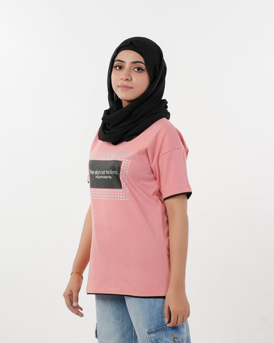Eminent Women's Half Sleeves T-Shirt - Flamingo