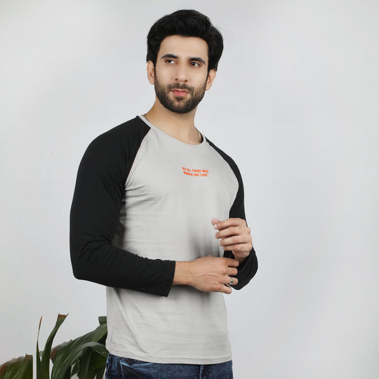 Eminent Men's Round Neck Full Sleeves T-Shirt - Dove, Men's T-Shirts & Polos, Eminent, Chase Value