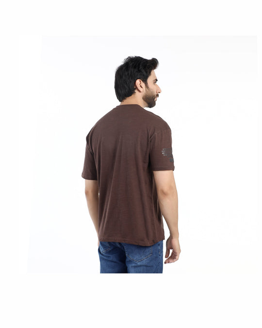 Eminent Men's Half Sleeves T-Shirt - Brown, Men's T-Shirts & Polos, Eminent, Chase Value