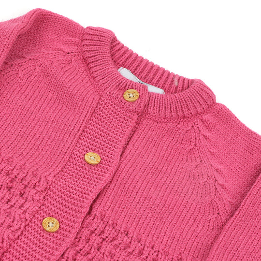 Eminent Newborn Girls Full Sleeves Romper - Dark Pink, Newborn Girls Rompers, Eminent, Chase Value