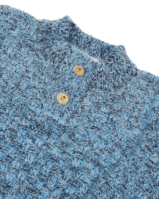 Eminent Newborn Boys Full Sleeves Sweater - Indigo Blue, Newborn Boys Winterwear, Eminent, Chase Value