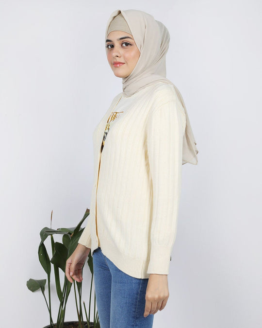 Eminent Women's Full Sleeves Sweater - Beige, Women Sweaters, Eminent, Chase Value