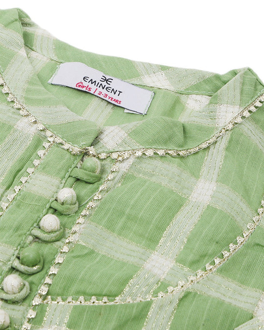 Eminent Girls Woven Frock - Green, Girls Frocks, Eminent, Chase Value