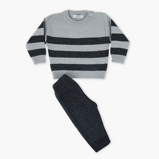Newborn Boys Sweater Suit - Dark Grey, Newborn Boys Winterwear, Eminent, Chase Value