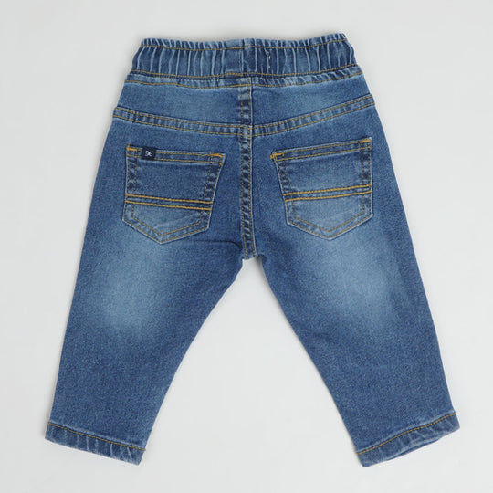 Eminent Newborn Boys Denim Pant - Mid Blue, Newborn Boys Shorts & Pants, Eminent, Chase Value