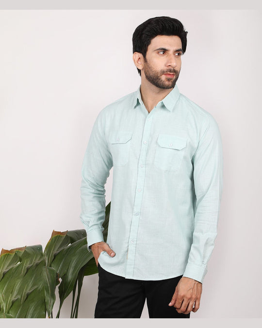 Eminent Men's Casual Check Shirt - Surf Spray, Men's Shirts, Eminent, Chase Value