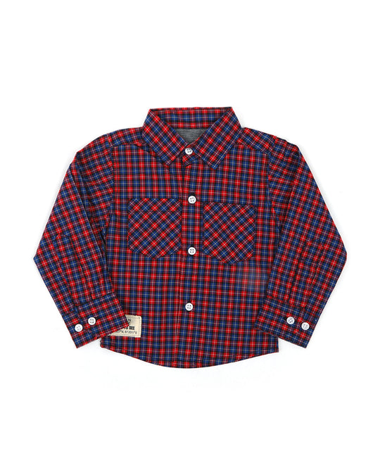 Eminent Newborn Boys Casual Shirt - Red, Newborn Boys Shirts & T-Shirts, Eminent, Chase Value