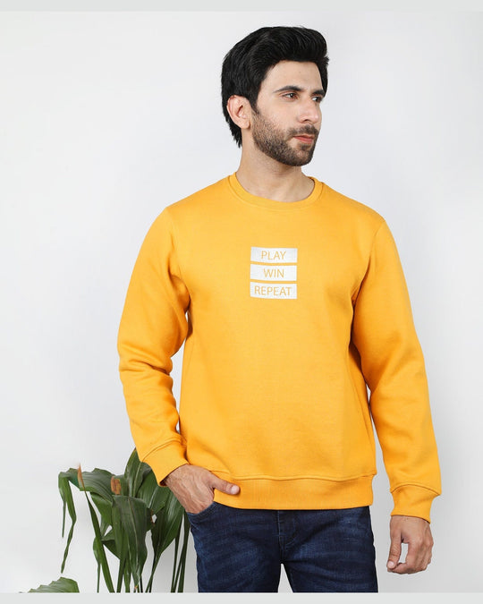Eminent Men's Full Sleeves Sweat Shirt - Mustard, Men's Sweater & Sweat Shirts, Eminent, Chase Value