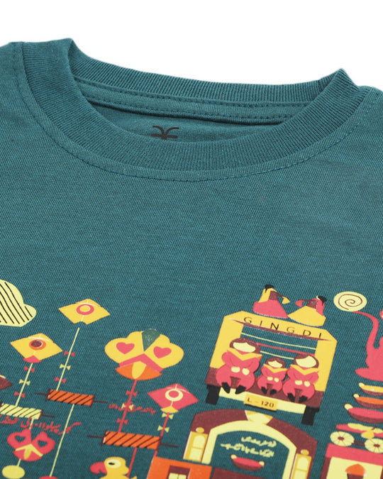 Eminent Girls Independence Day T-Shirt - Green, Girls T-Shirts, Eminent, Chase Value