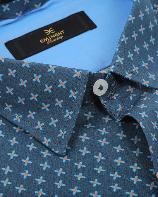 Eminent Men's Printed Shirt - Teal, Men's Shirts, Eminent, Chase Value