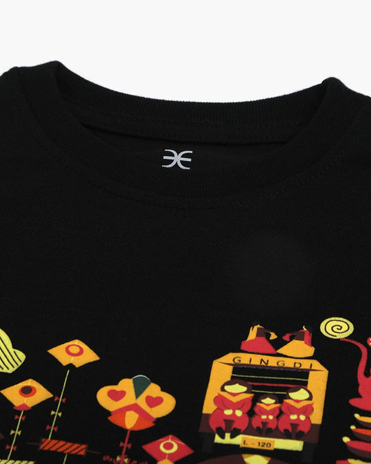 Eminent Girls Independence Day T-Shirt - Black, Girls T-Shirts, Eminent, Chase Value