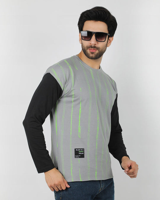 Eminent Men's Round Neck Full Sleeves T-Shirt - Frost Grey, Men's T-Shirts & Polos, Eminent, Chase Value