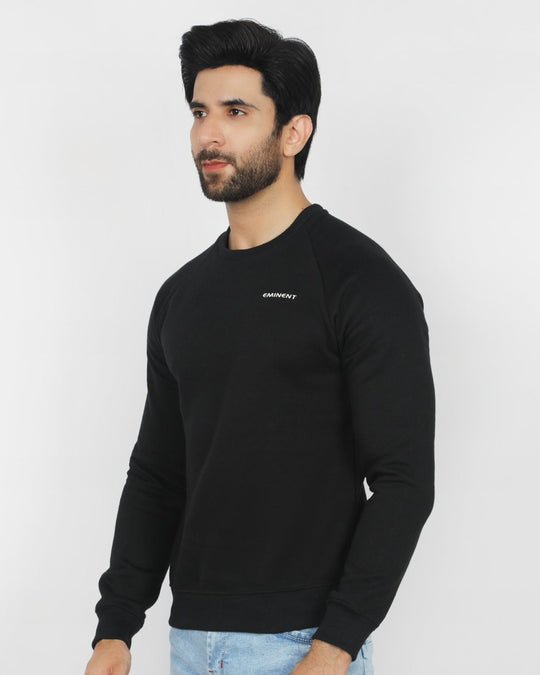 Eminent Men's Full Sleeves Sweat Shirt - Black, Men's T-Shirts & Polos, Eminent, Chase Value