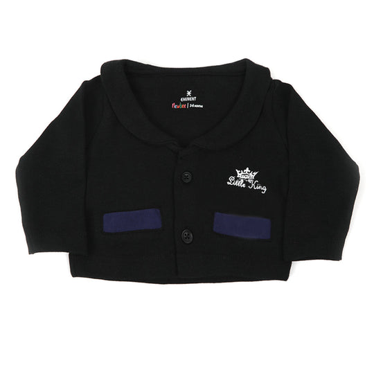 Eminent Newborn Boys Full Sleeves Romper - Black, Newborn Boys Rompers, Eminent, Chase Value
