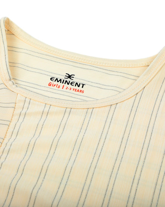 Eminent Girls Half Sleeves T-Shirt - Beige, Girls T-Shirts, Eminent, Chase Value