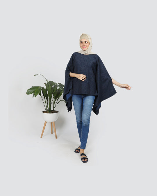 Eminent Women's Poncho - Navy Blue, Women T-Shirts & Tops, Eminent, Chase Value