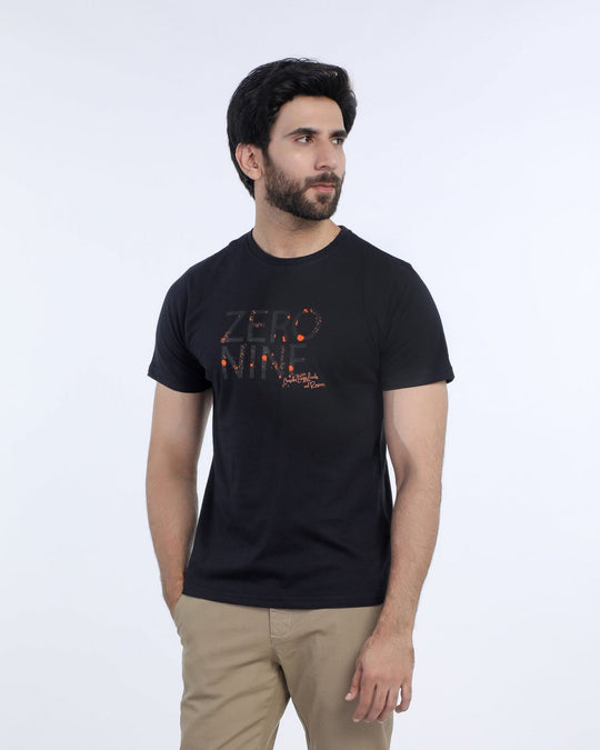 Eminent Men's Half Sleeves Round Neck T-Shirt - Black, Men's T-Shirts & Polos, Eminent, Chase Value