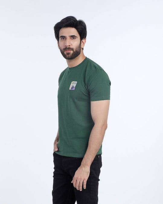 Eminent Men's Half Sleeves T-Shirt - Green, Men's T-Shirts & Polos, Eminent, Chase Value