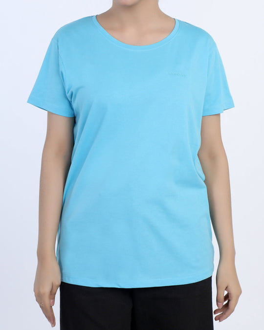 Eminent Women's Half Sleeves Printed T-Shirt - Navy Peony, Women T-Shirts & Tops, Eminent, Chase Value