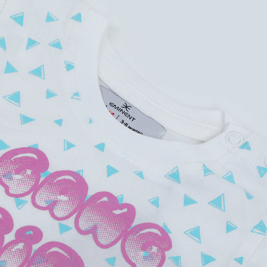 Eminent Newborn Girls Half Sleeves Suit - Off White, Newborn Girls Sets & Suits, Eminent, Chase Value