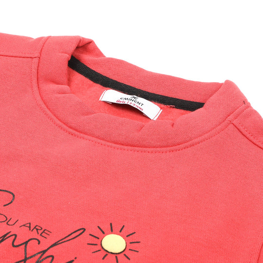 Eminent Girls Full Sleeves SweatShirt - Dark Pink, Girls Hoodies & Sweat Shirts, Eminent, Chase Value