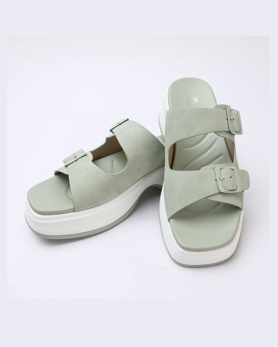 Eminent Women's Softy Slipper - Green, Women Slippers, Chase Value, Chase Value