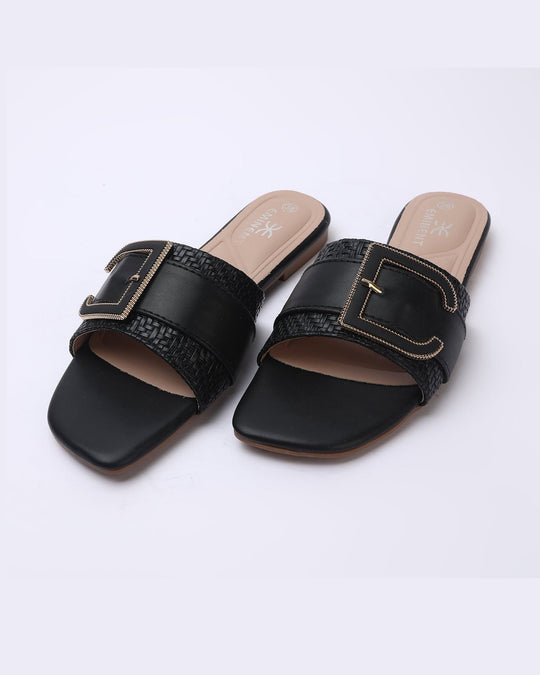 Eminent Women's Slipper - Black, Women Slippers, Chase Value, Chase Value