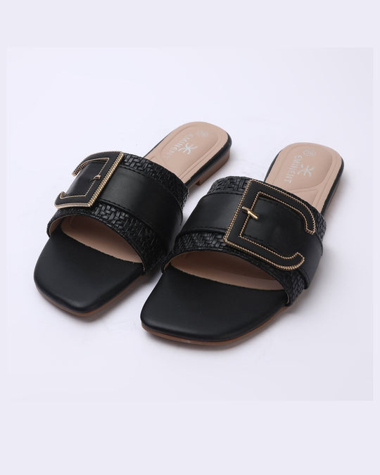 Eminent Women's Slipper - Black, Women Slippers, Chase Value, Chase Value