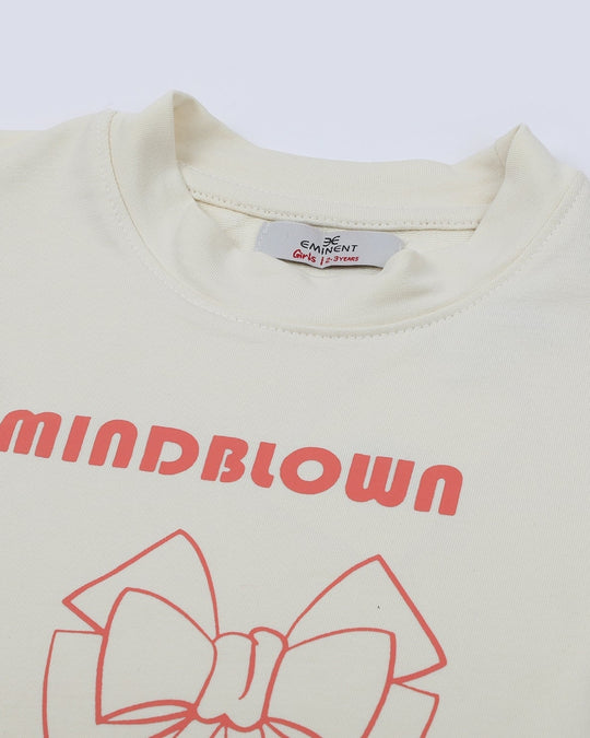 Eminent Girls Full Sleeves SweatShirt - Off White, Girls Hoodies & Sweat Shirts, Eminent, Chase Value