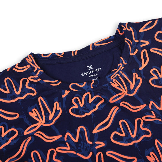 Eminent Girls Half Sleeves T-Shirt - Blue, GirlsT-shirt, Eminent, Chase Value