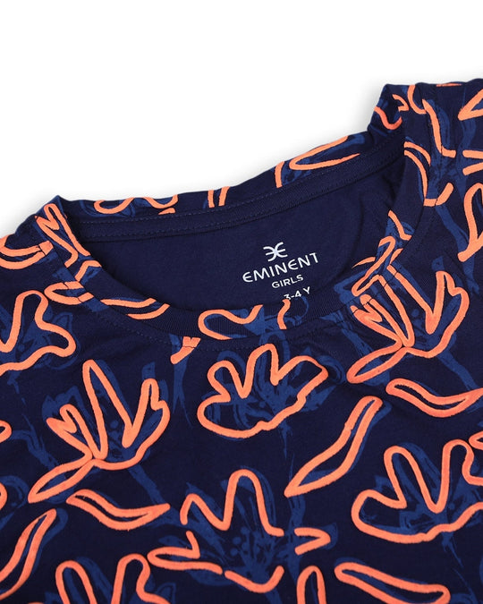 Eminent Girls Half Sleeves T-Shirt - Blue, GirlsT-shirt, Eminent, Chase Value